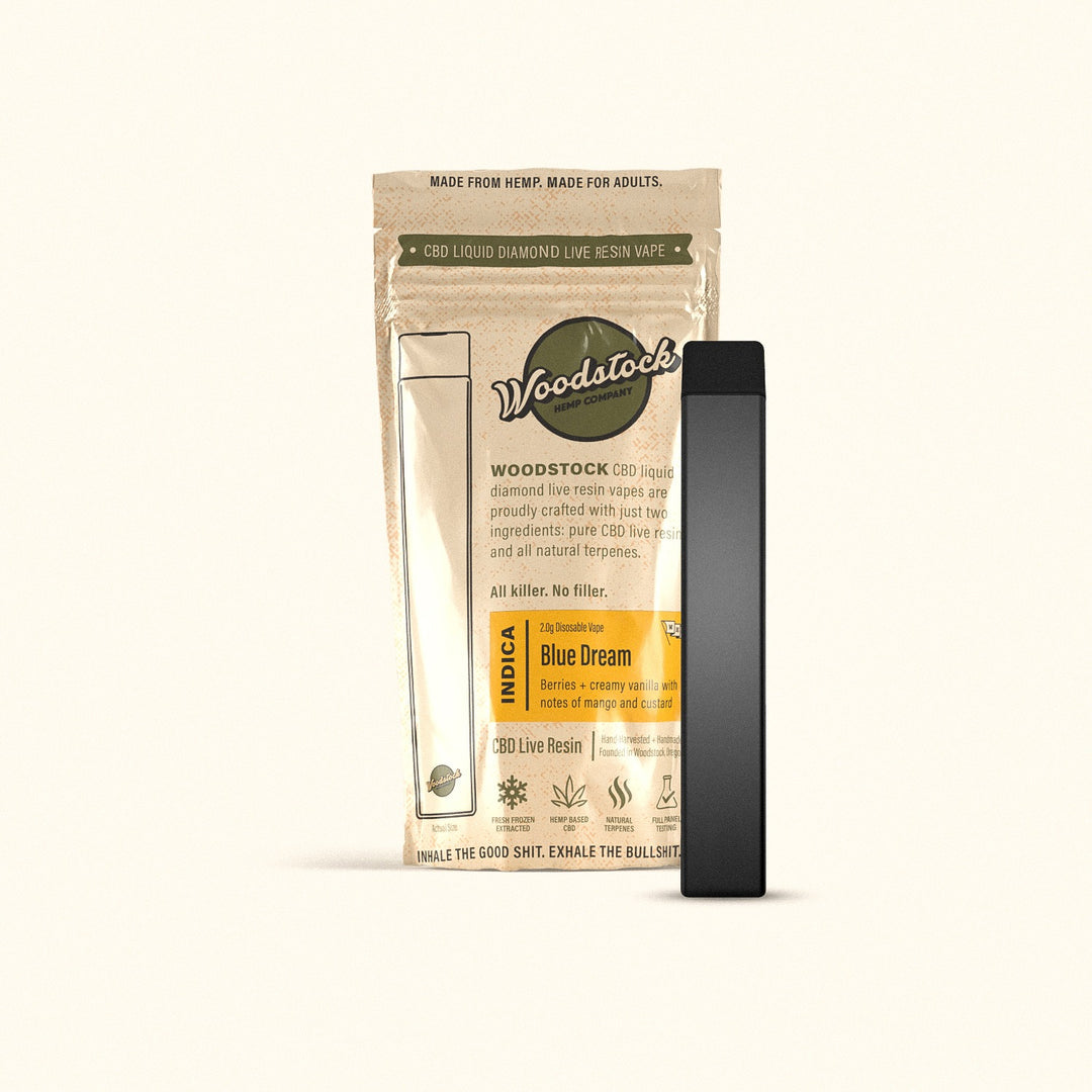 Woodstock Hemp 1.0g Live Resin Disposable Vapor Cartridges