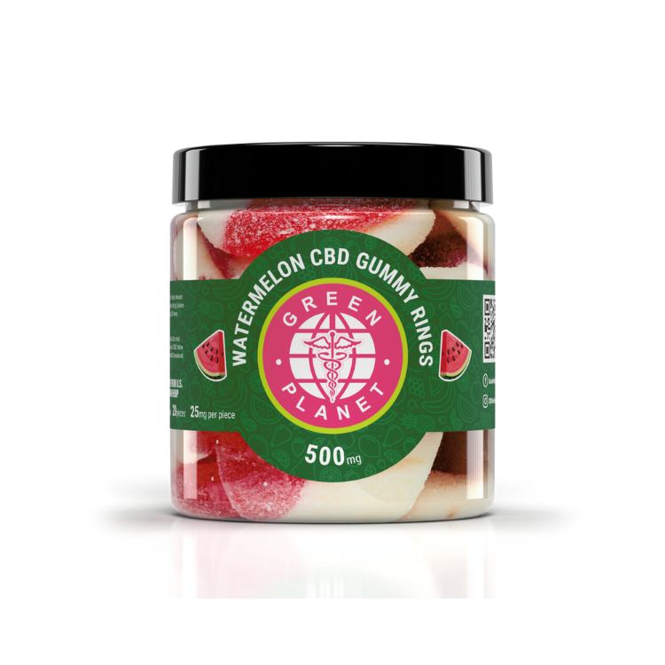 Watermelon Gummy Rings 500/1000Mg CBD