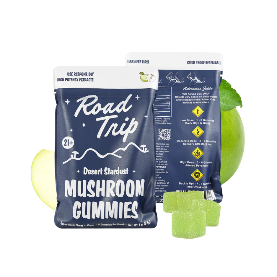 Road Trip - Desert Stardust Mushroom Gummies - Green Apple