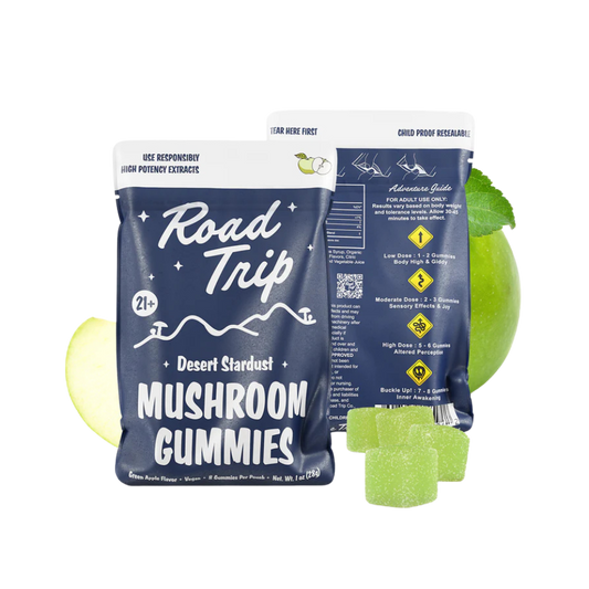 Road Trip - Desert Stardust Mushroom Gummies - Green Apple