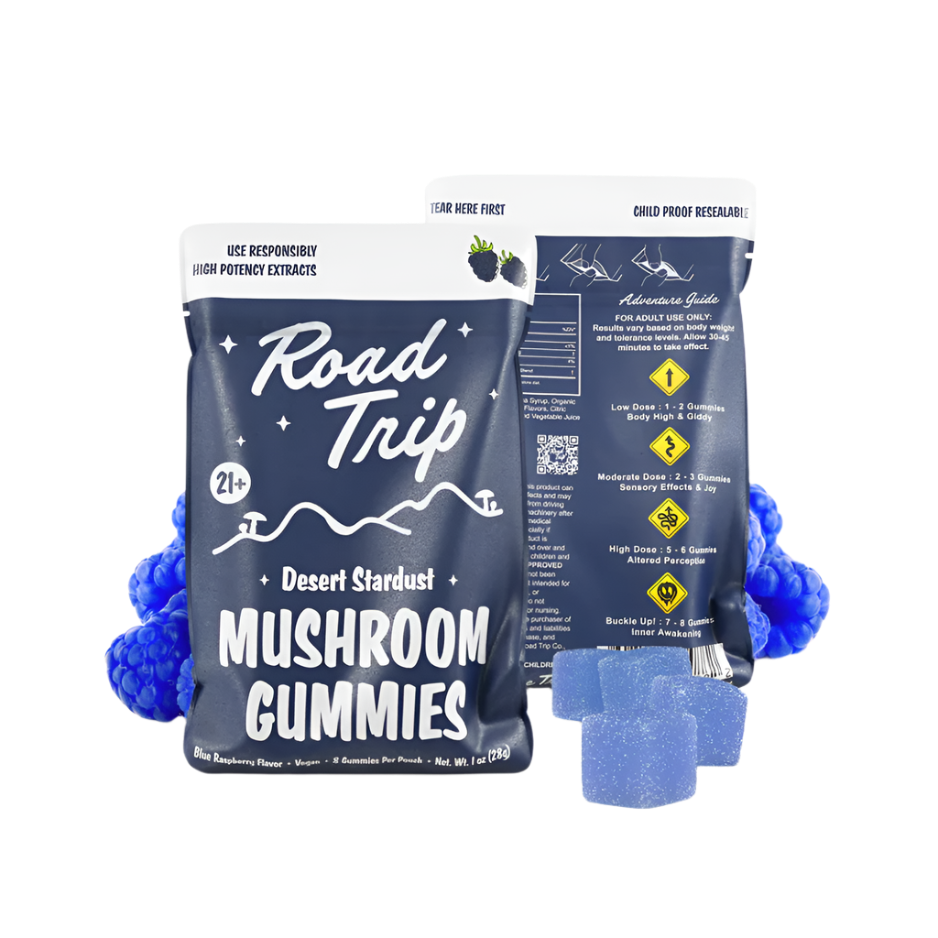 Desert Stardust Mushroom Gummies - Blue Raspberry