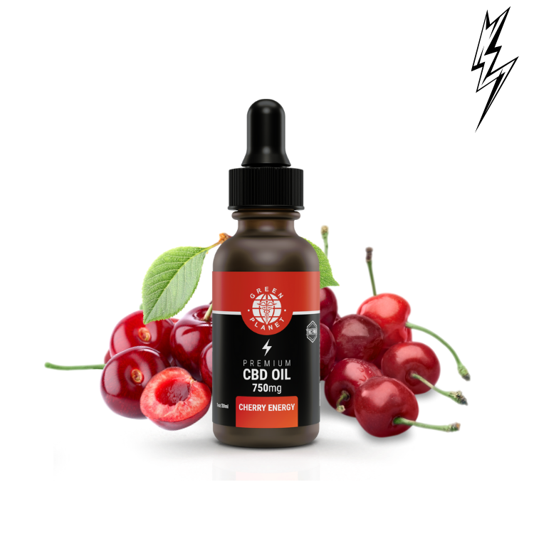 Energy Boost Tincture 750/1500Mg CBD Cherry Flavor 30ml