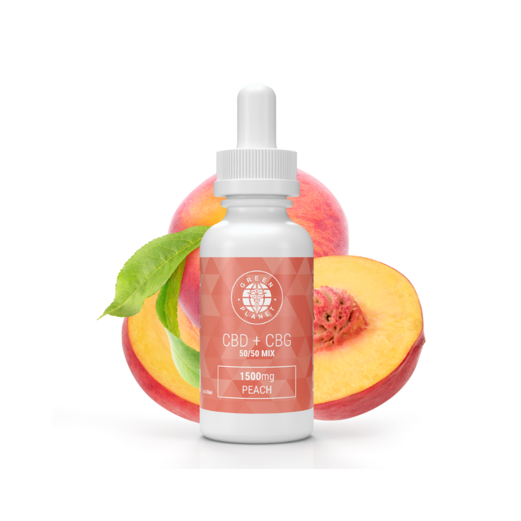 CBD + CBG 1500Mg 50/50 Mix Peach Flavor 30ml