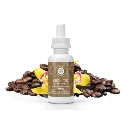 CBD + CBG 750Mg 50/50 Mix Coffee Vanilla Flavor 30ml